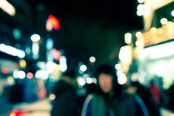 Blur defocused of urban scene at night — Stock Photo, Image
