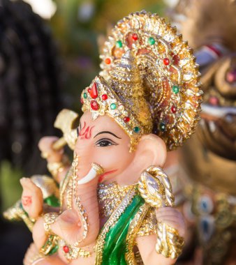 Ganesh, fil Tanrı, closeup rakam