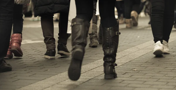 Walking people on the street — Stock Photo, Image