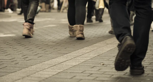 Walking people on the street — Stock Photo, Image