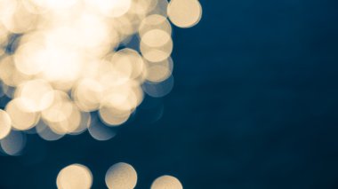 bokeh darkblue ve sarı arka plan bulanıklık