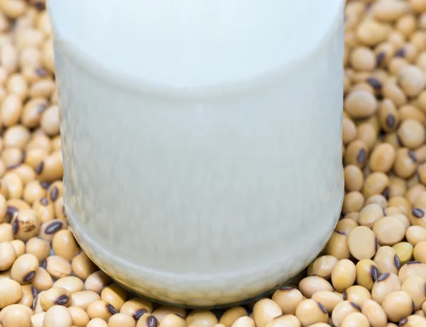 Butelka mleka sojowego — Zdjęcie stockowe