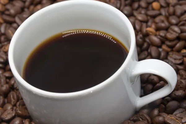 Cup of black coffee — Stock Photo, Image