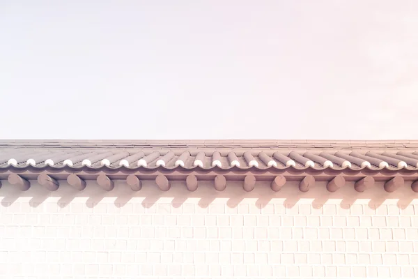 Pared del Castillo Coreano en Seúl, Corea del Sur pastel —  Fotos de Stock