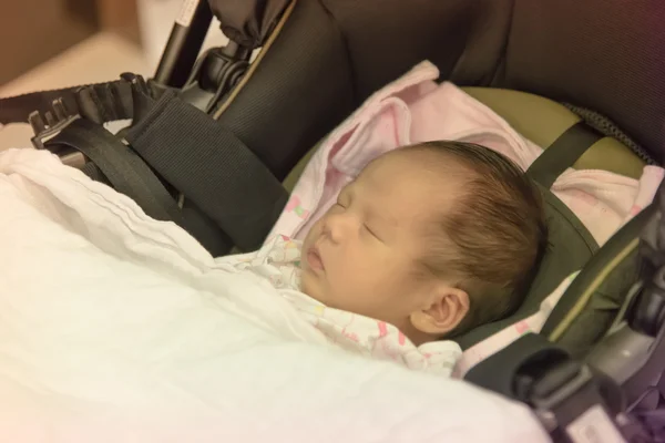 Asian baby sleeping pastel tone — Stock Photo, Image