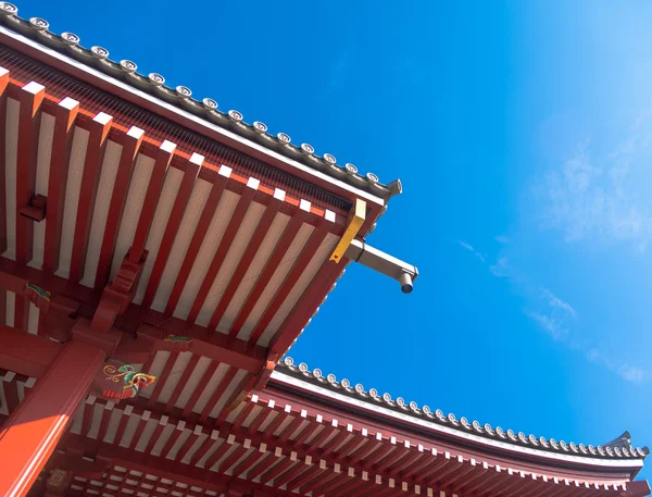 Techo del Templo Senjoji en Tokio, Japón — Foto de Stock