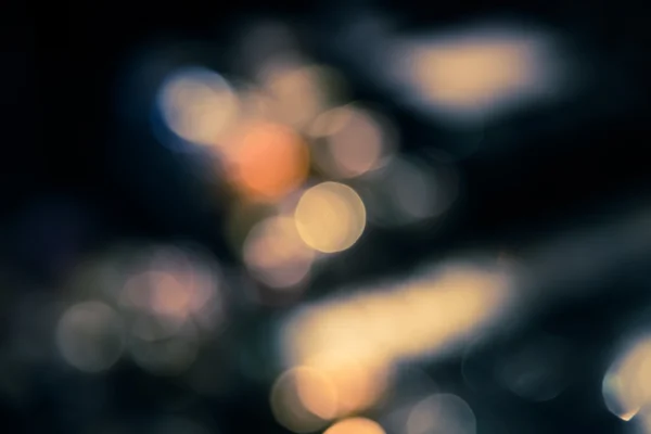 Abstrato borrão bokeh desfocado de luz na cidade split-tom backg — Fotografia de Stock