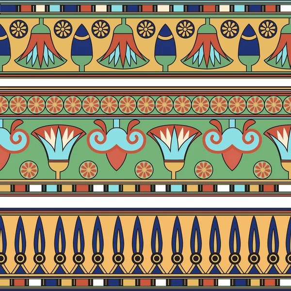 Set ornamento egiziano . — Vettoriale Stock
