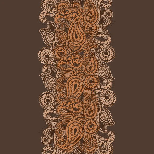 Henna Mehndi Flores abstractas de Mandala dibujadas a mano — Vector de stock