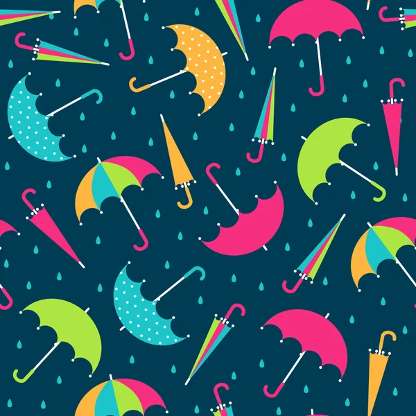 Parapluies motif sans couture . — Image vectorielle