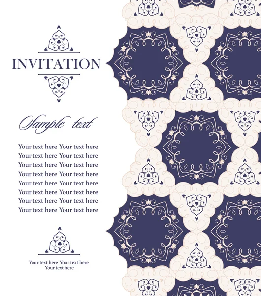 Запрошення на весілля старовинна листівка — стоковий вектор