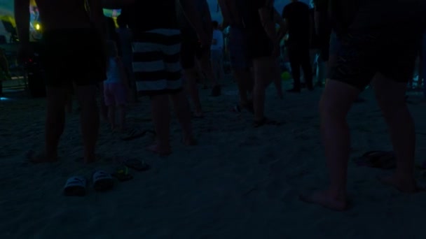 Serata in discoteca sulla spiaggia — Video Stock