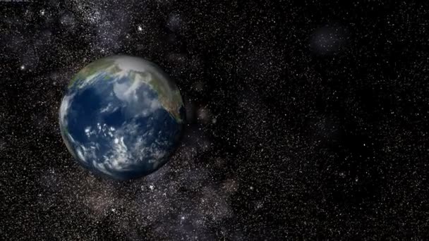 Полет звезд Земли — стоковое видео