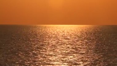 Gün batımı deniz ufuk kuşları