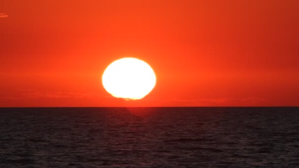 Orizzonte sole tramonto — Video Stock