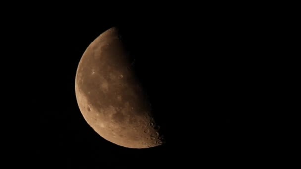 Troisième trimestre croissant de lune — Video