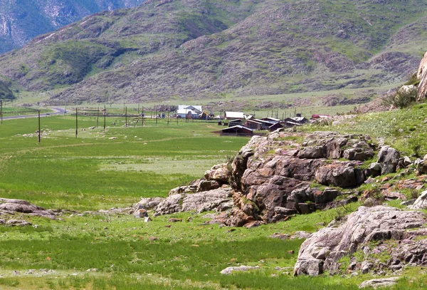 Altai mountains village — Stock Photo, Image