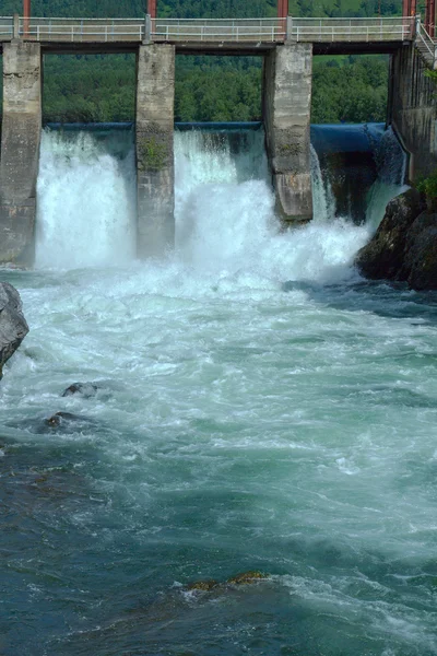 Hydroelectric power water flow — Stock Photo, Image