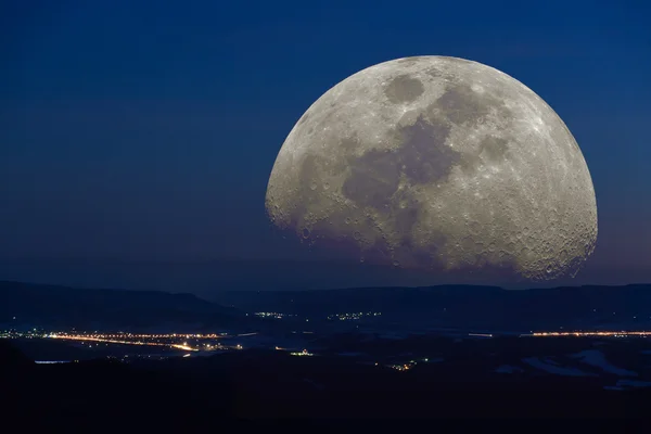 Fantastic landscape moon — Stock Photo, Image