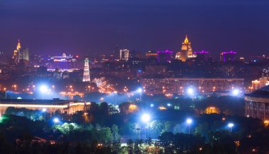 Moskova panorama alacakaranlık