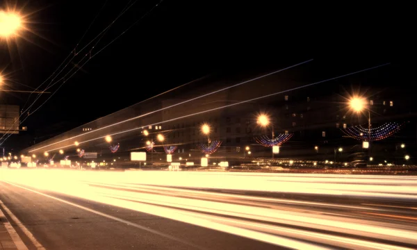 Moskauer Straßennacht — Stockfoto