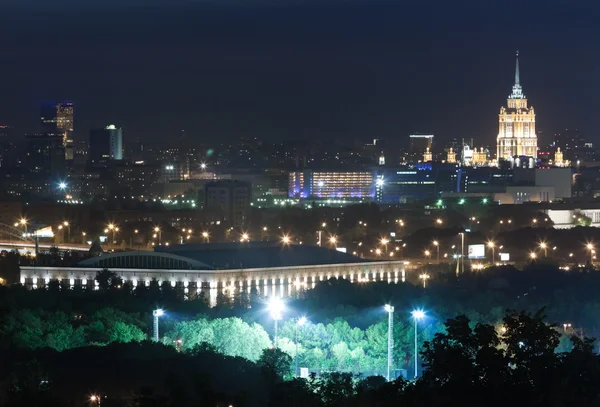 Moscow cityline night — Stock Photo, Image