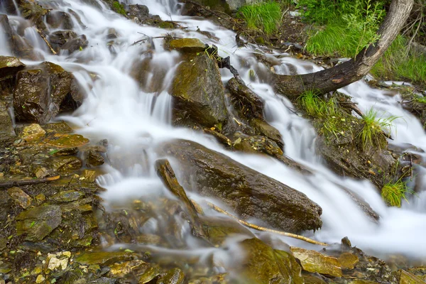 Cachoeira rochas floresta — Fotografia de Stock