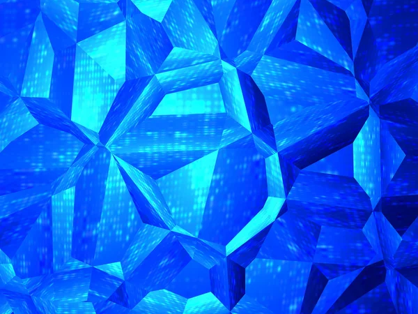 Abstract blue crystal background — Stock Photo, Image