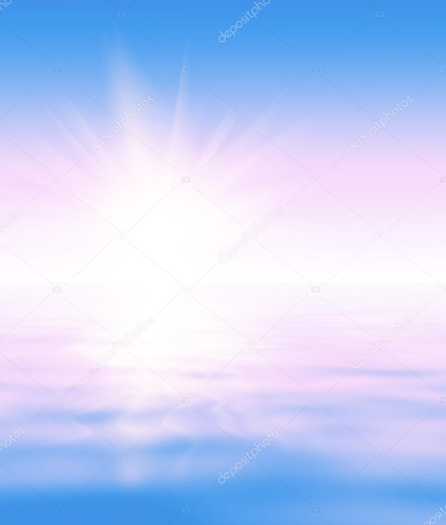 Abstract ocean sunrise background