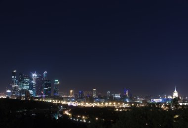 Moskova panorama gece