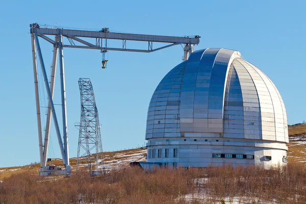 Astronomy telescope mountains — Stock Photo, Image