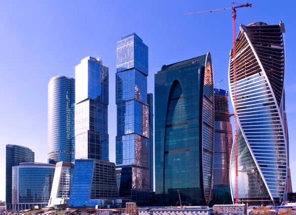 Cityline skyscrapers construction — Stock Photo, Image