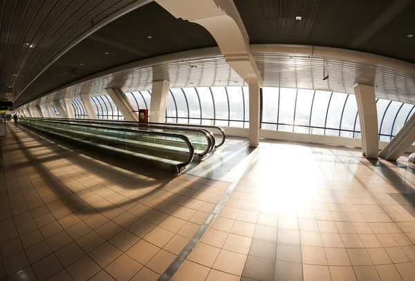 Pedestrian bridge interior — Stock Photo, Image