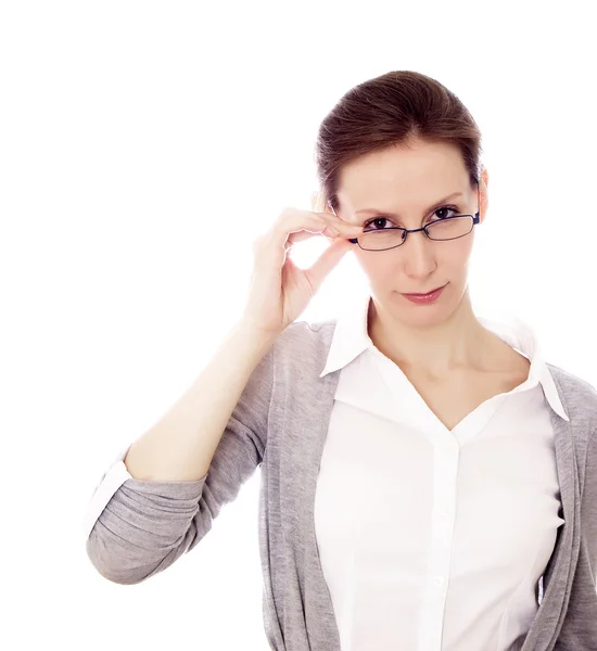 Mädchen-Brille — Stockfoto