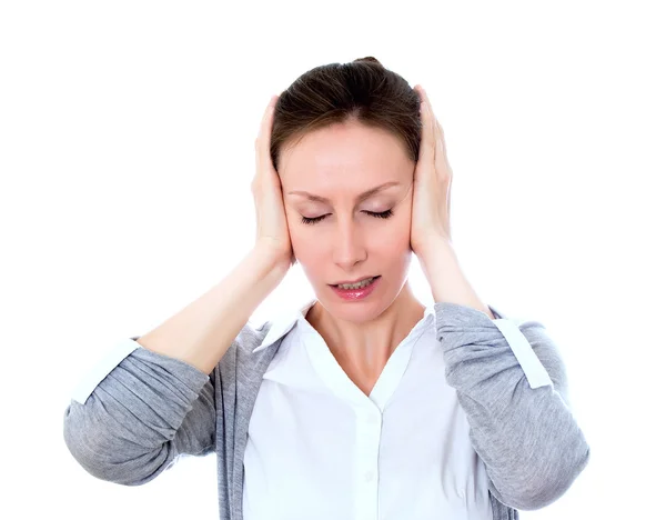 Woman stress — Stock Photo, Image