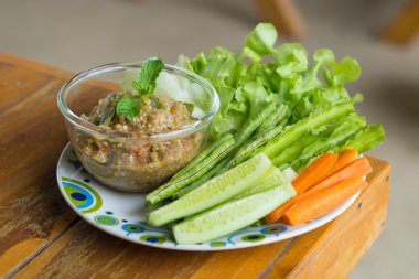 Baharatlı patlıcan biber Sos