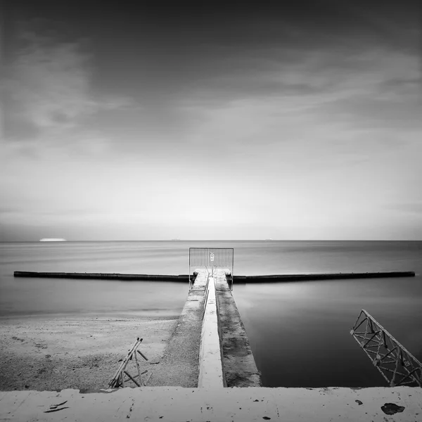 Cortador de ondas de longa exposição — Fotografia de Stock