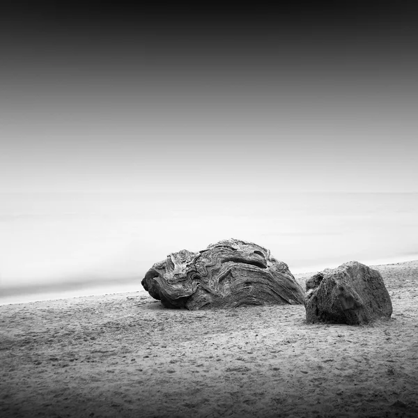 黒い海岸 — ストック写真