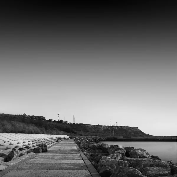 黒い海岸 — ストック写真