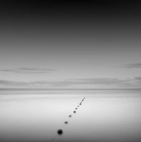 Minimalistic seascape scene — Stock Photo, Image