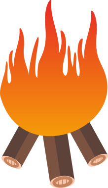 şenlik ateşi, ateş, sıcak alevler, ahşap (5))