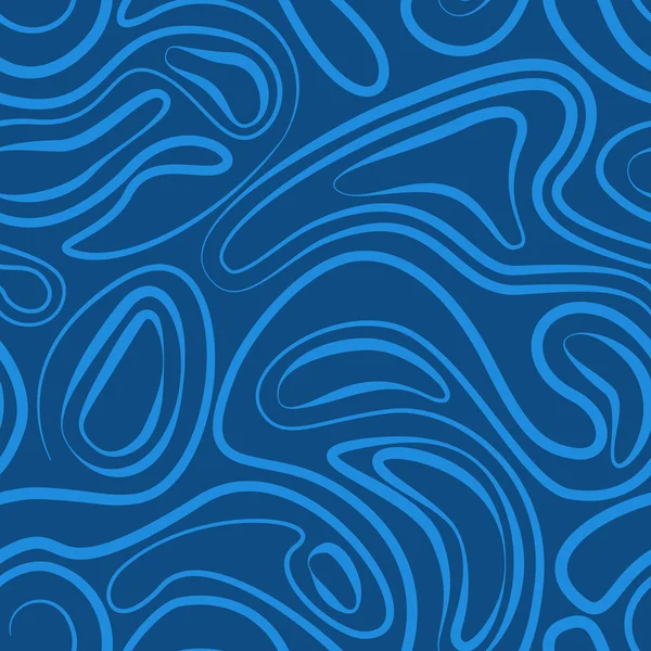 Padrão Abstrato Linear Azul Sem Costura Linhas Espessura Diferente Formam — Vetor de Stock
