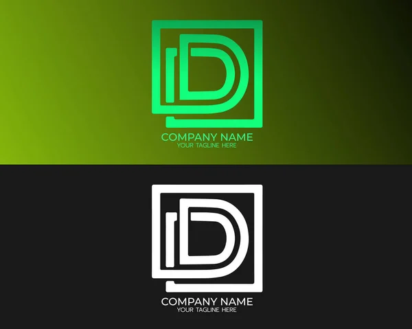 Creative D Letter Vector Logo Şablon İllüstrasyon Tasarımı, D Logo İş simgesi Tasarımı, Markalaşma için Güzel Minimalist Logotype Tasarımı, Zarif Kimlik Tasarımı.