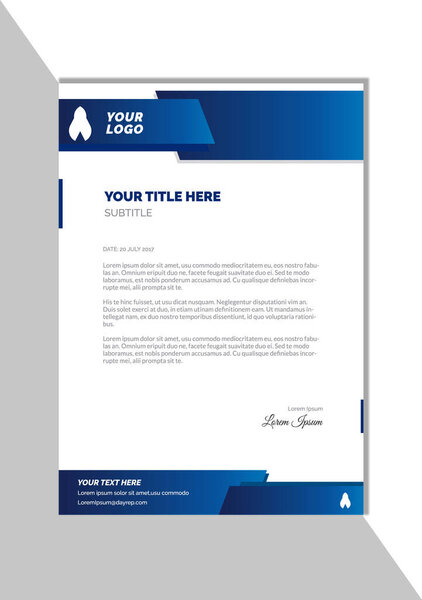 Современный креативный элегантный корпоративный, фирменный бланк, векторный дизайн шаблона площадки