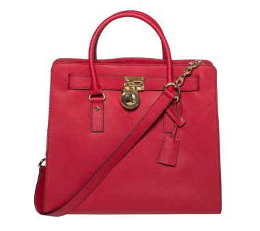 Kırmızı şık Bayan deri çanta  