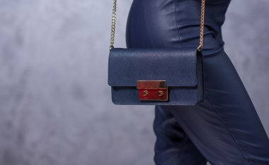 Çanta moda trendleri. Güzel şık çanta kapatın. Fashionab