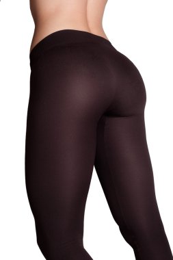 sıkı tayt beyaz arka plan güzel kadın götten