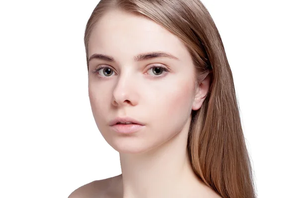 Beautiful  Woman Clean Fresh Skin close up — Stock Photo, Image