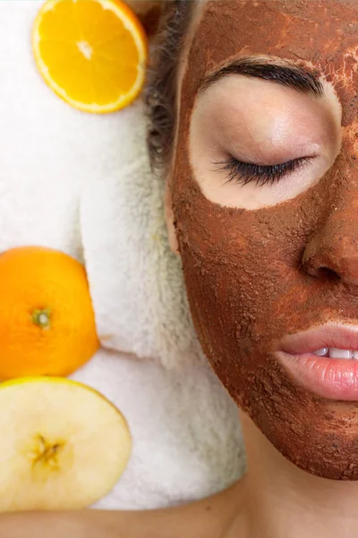 Natural homemade fruit facial masks — Stock Photo, Image