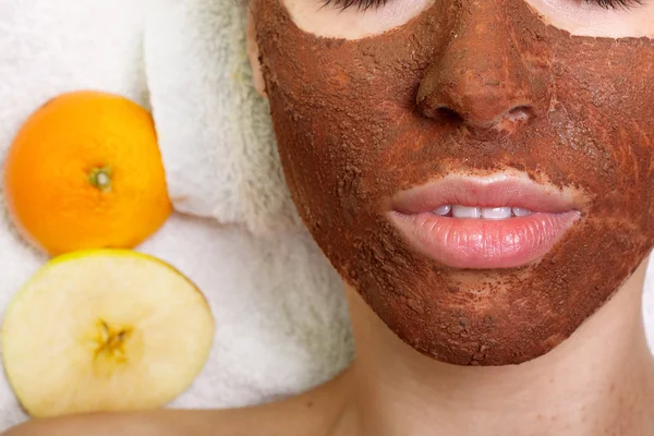 Natural homemade fruit facial masks — Stock Photo, Image